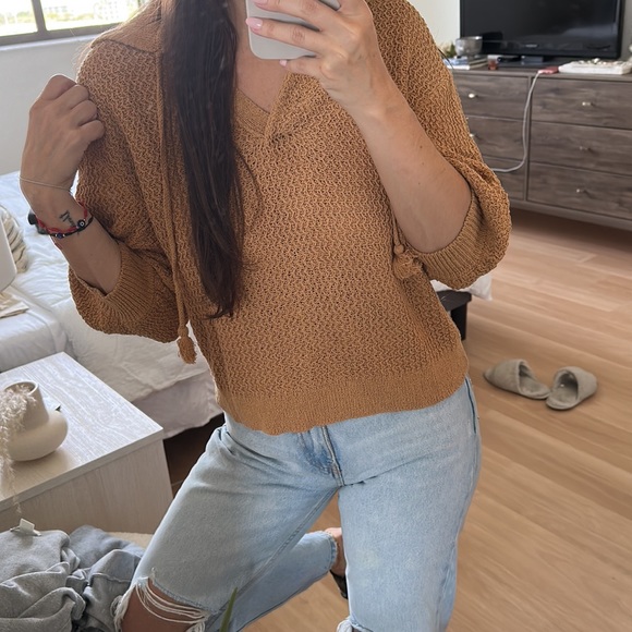 Zara Collared Puff Sleeve Knit - Picture 4 of 4